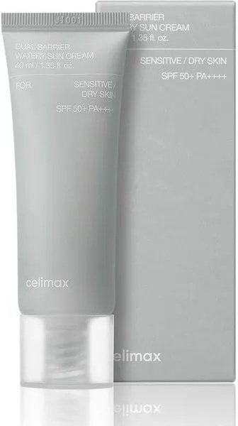 Крем Celimax Dual Barrier Watery Sun SPF50 для лица, для зоны декольте 40 мл купить,8000