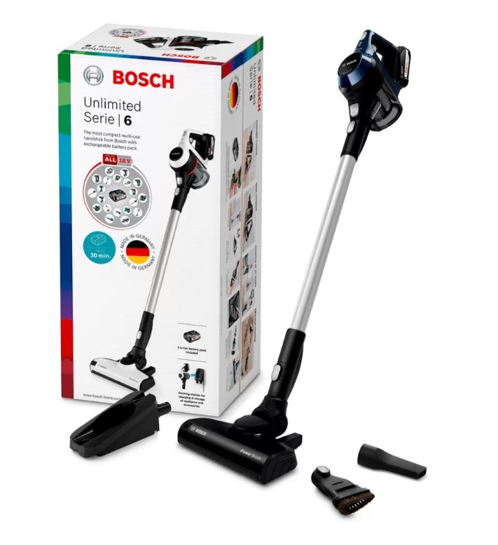 Пылесос Bosch BCS611P4A черно-синий купить,NaN
