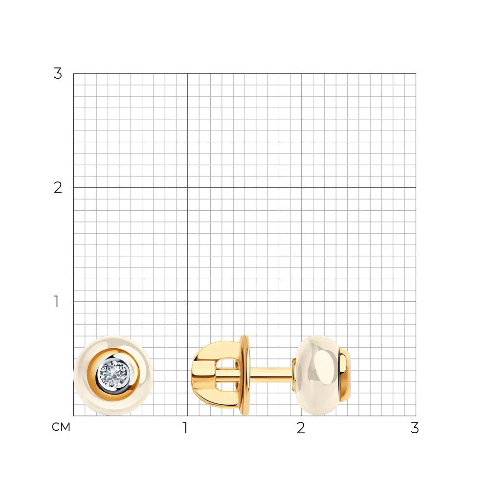 Серьги Sokolov 6025075 1,46гр. купить,366000