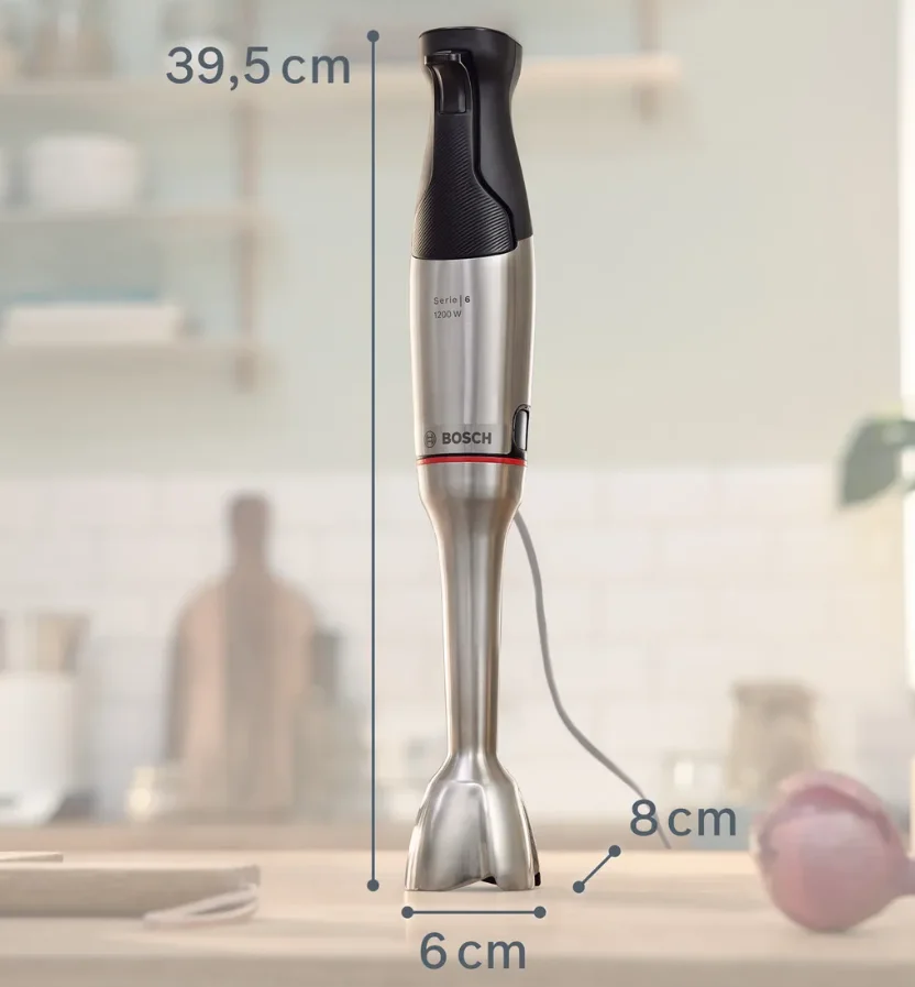 Погружной блендер Bosch MSM6M8X1 нержавеющая сталь купить,0