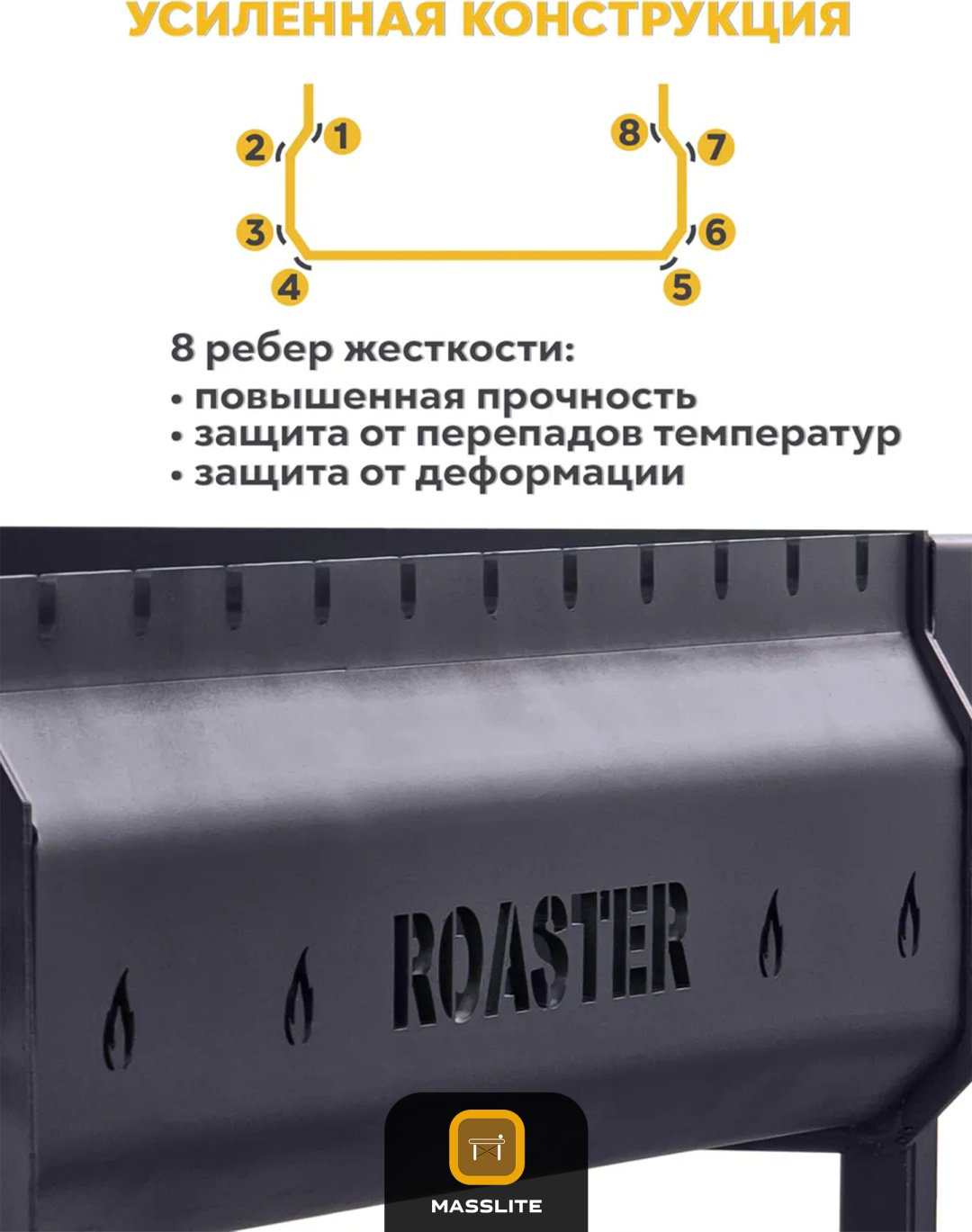 Мангал MassLite полустационарный DD-001179 купить,NaN