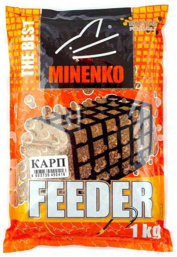 Прикормка Minenko Feeder Карп 1000гр купить,NaN