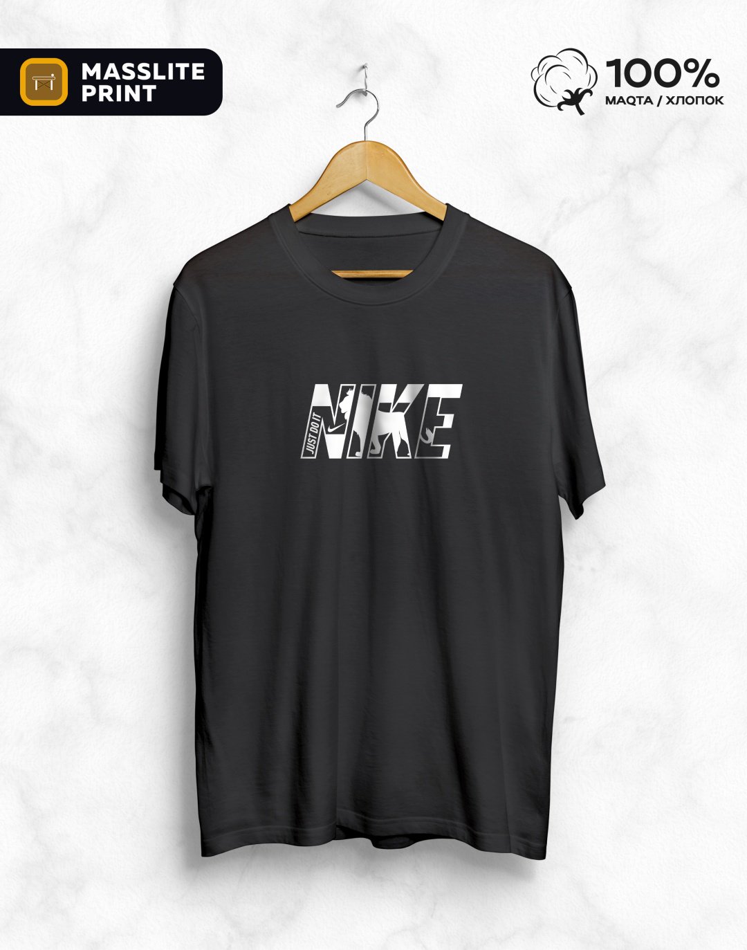 Футболка MassLite NIKE черный купить,NaN