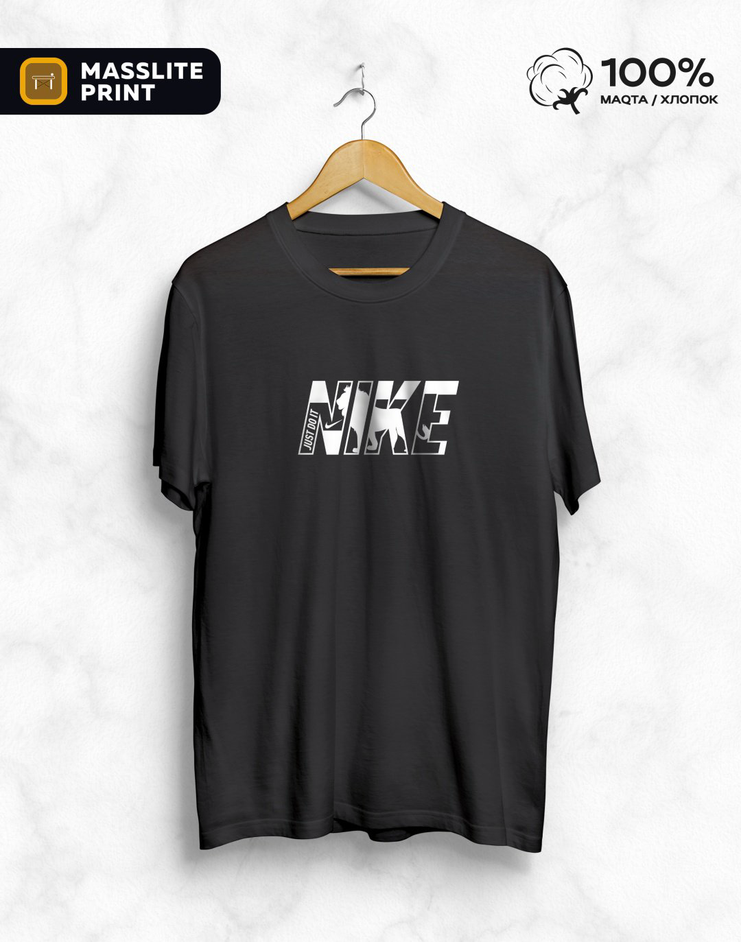 Футболка MassLite NIKE черный купить,NaN