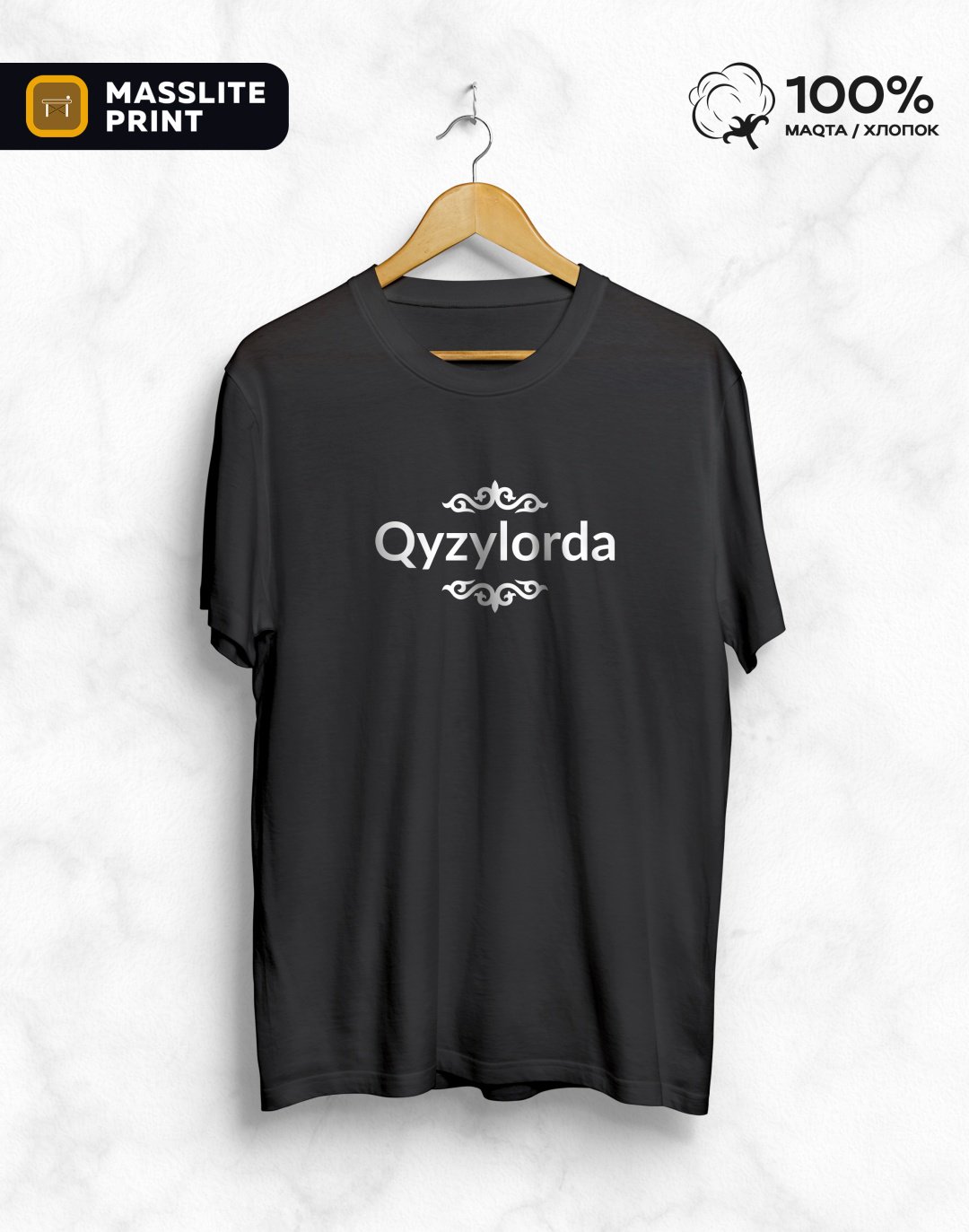Футболка MassLite QYZYLORDA черный купить,NaN