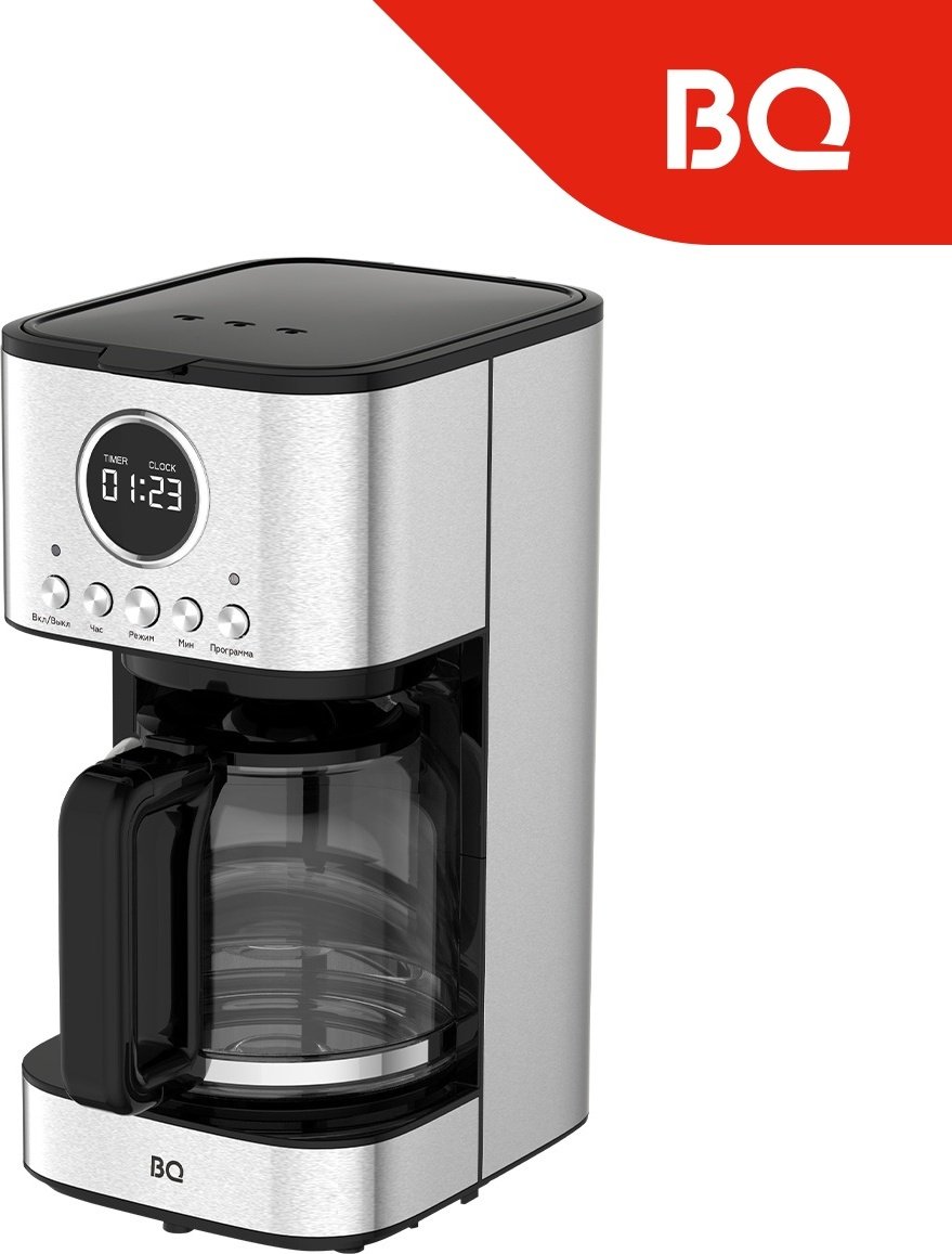 Кофеварка BQ CM1007 серебристый купить,NaN
