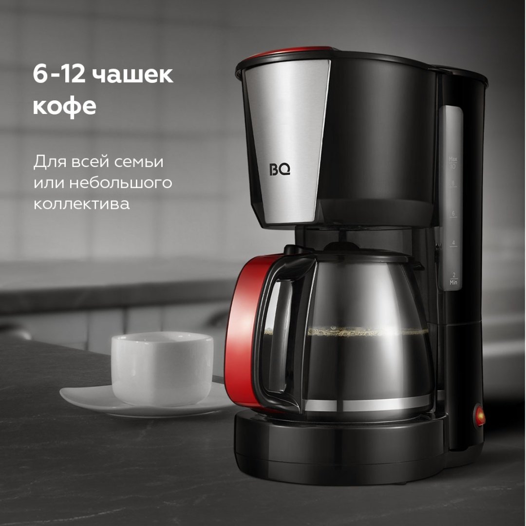 Кофеварка BQ CM1008 черный купить,NaN