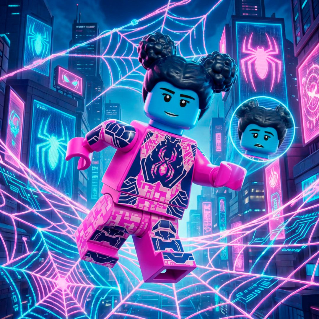 Байт-Паук (Spider-Byte) Spider-Verse. 4.5 см 1 шт