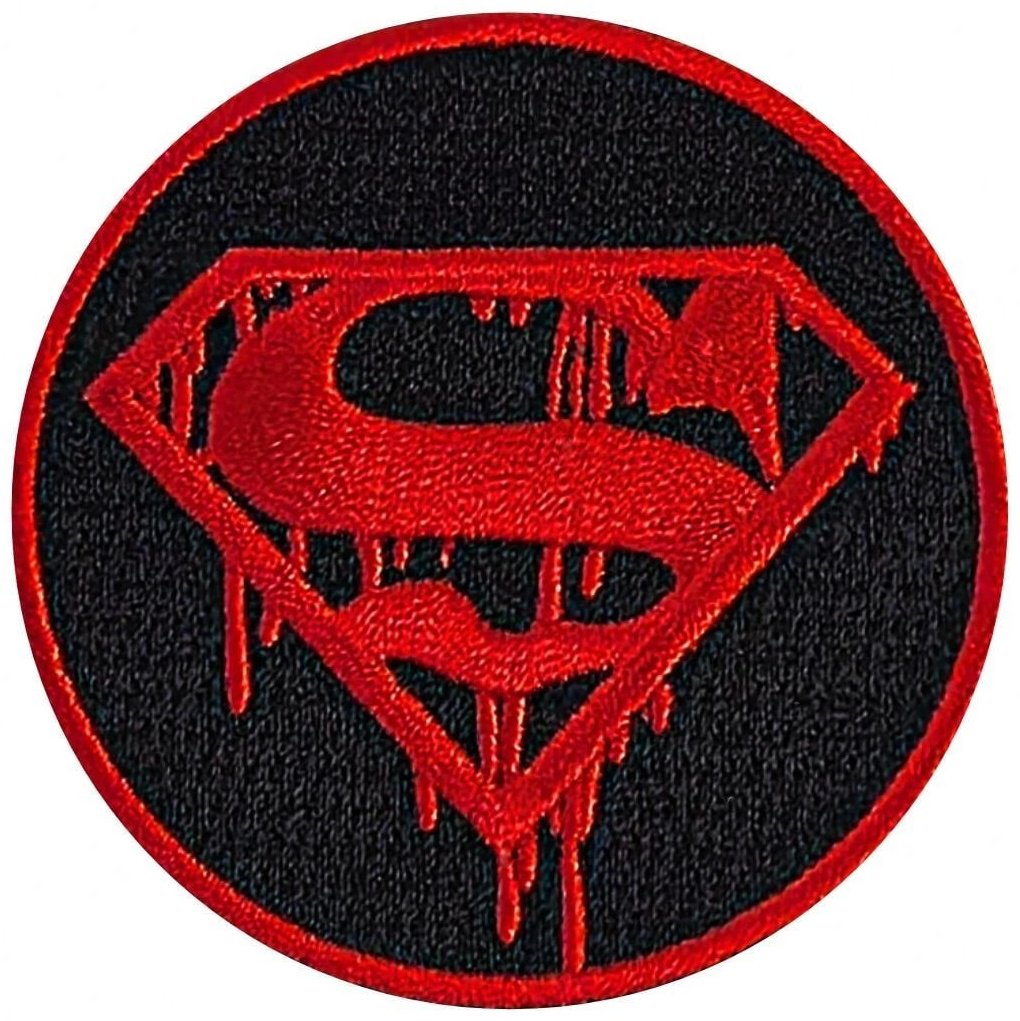 Нашивка для одежды «Смерть Супермена» (The Death of Superman), вышитый патч DC, логотип-щит, термоаппликация