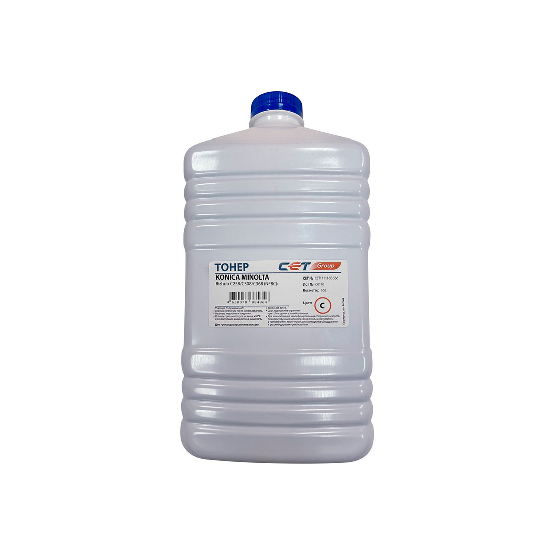 Тонер CET CET111110C-500 Blue 