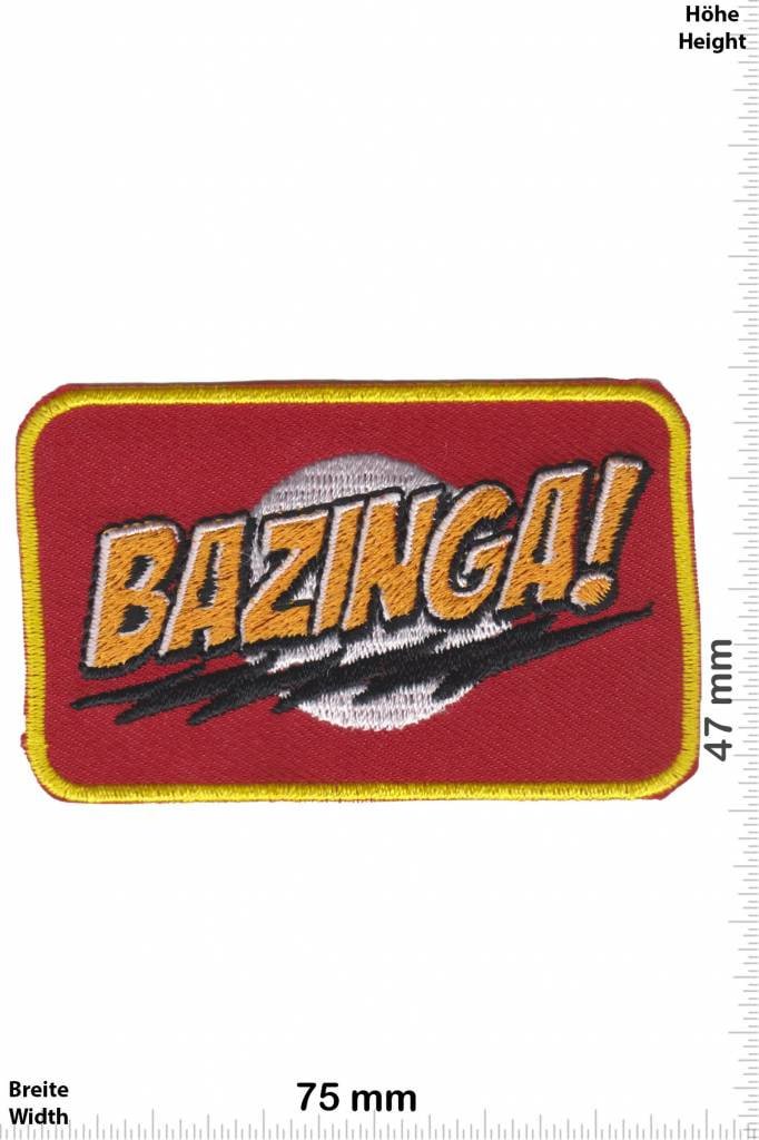 Нашивка для одежды «Bazinga!» (Теория Большого Взрыва), вышитый патч, термоаппликация
