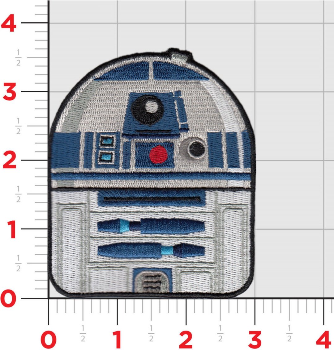 Нашивка на одежду «Голова R2-D2» (Звездные войны)