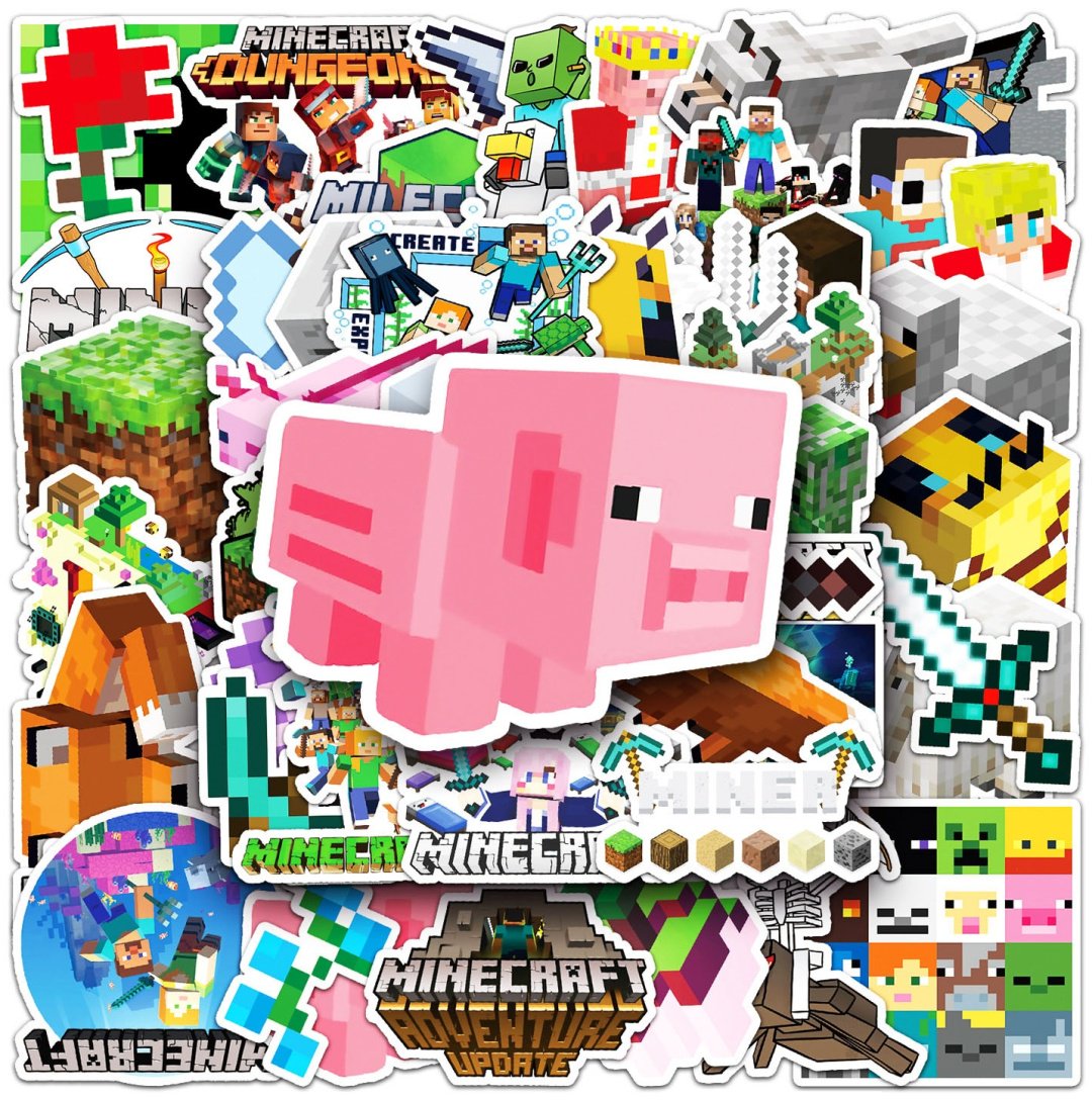 Лист стикеры Minecraft 50шт 50