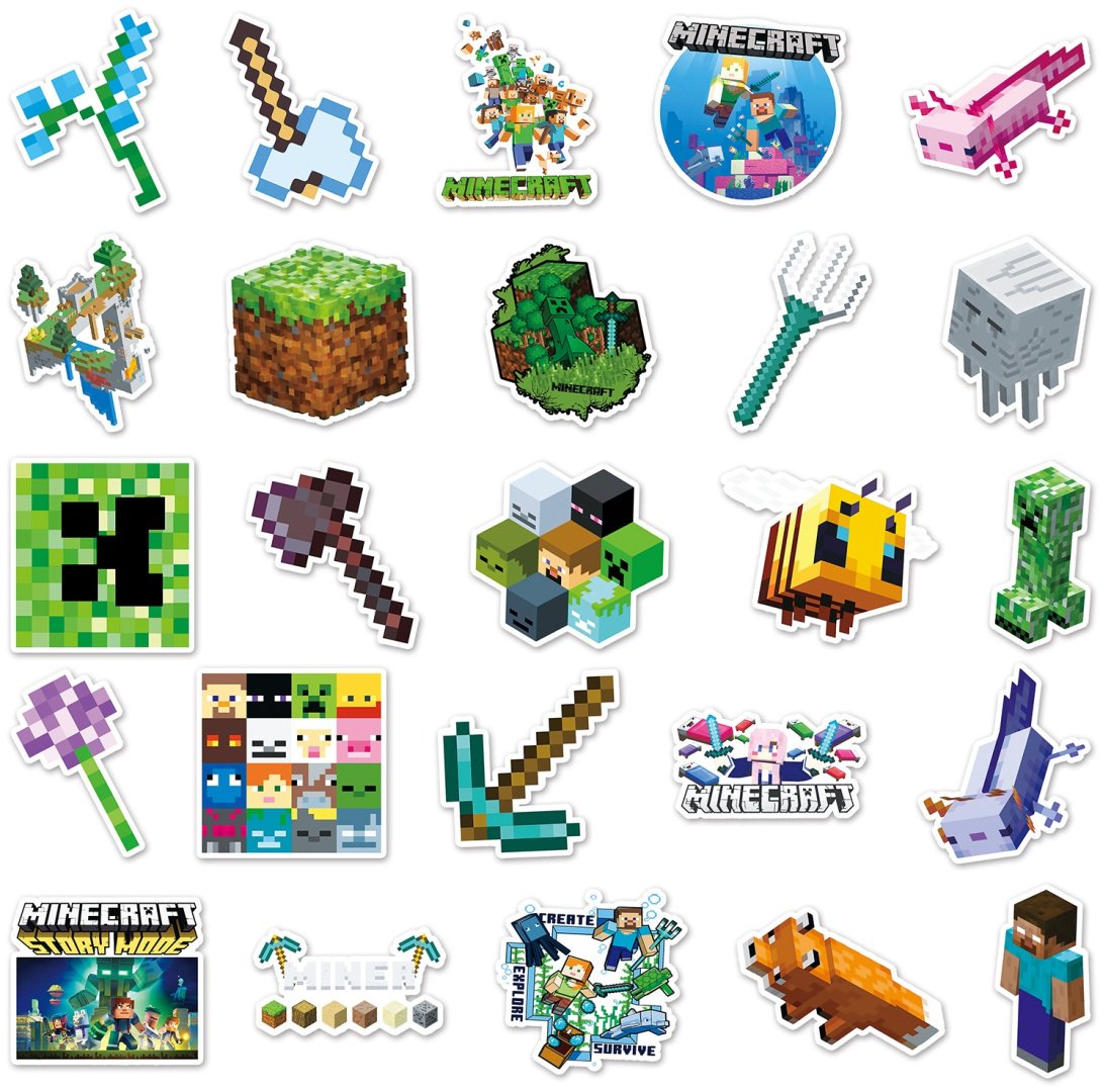 Лист стикеры Minecraft 50шт 50