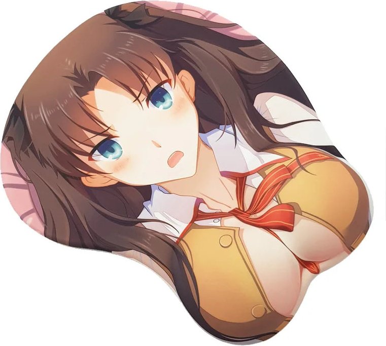 Коврик для мыши Рин Тосака (Fate/stay night) 260x210x20 мм рисунок