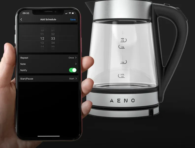 Электрочайник Aeno EK1S AEK0001S прозрачный купить,0