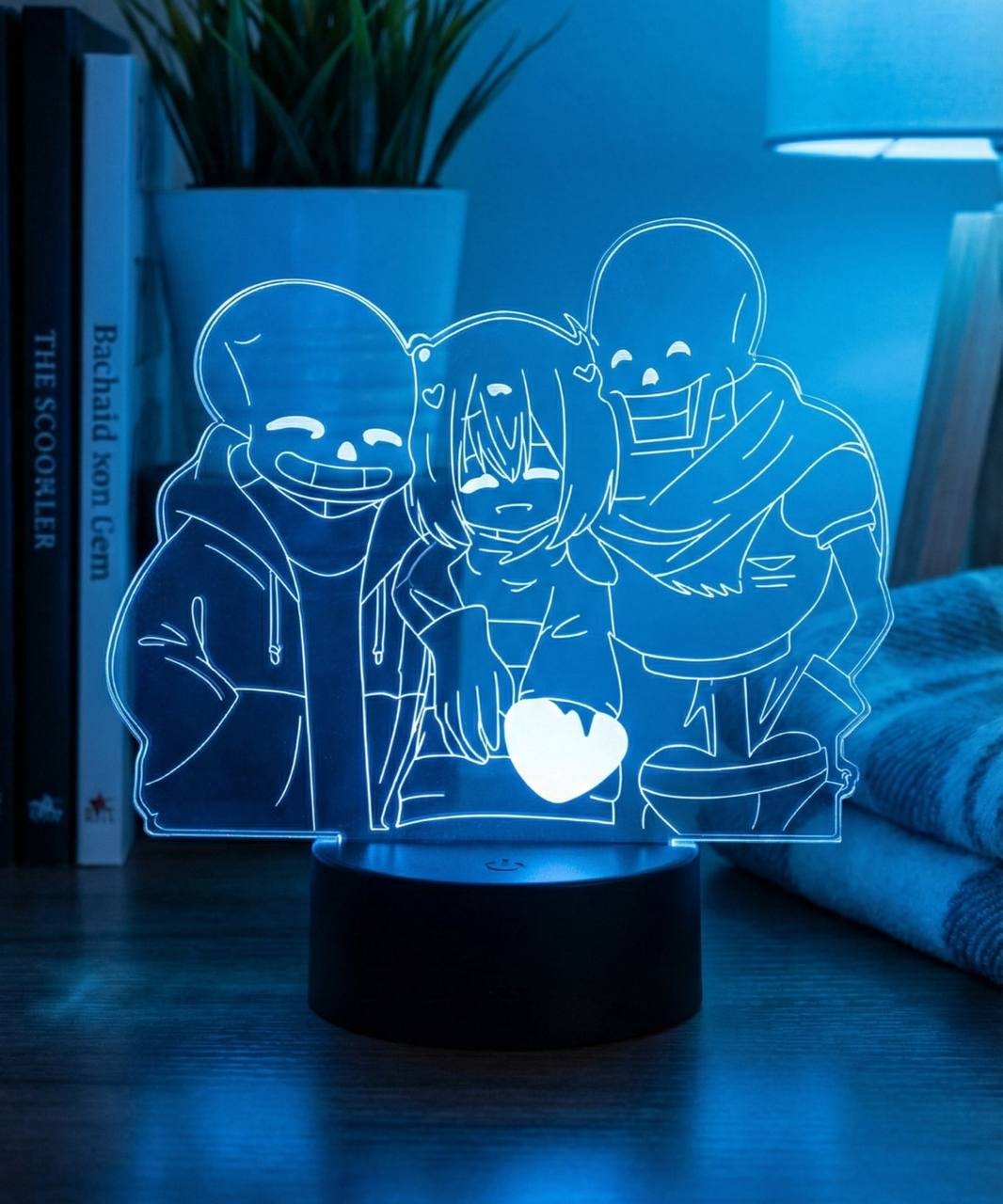 Декоративный светильник настольный Undertale, разноцветный