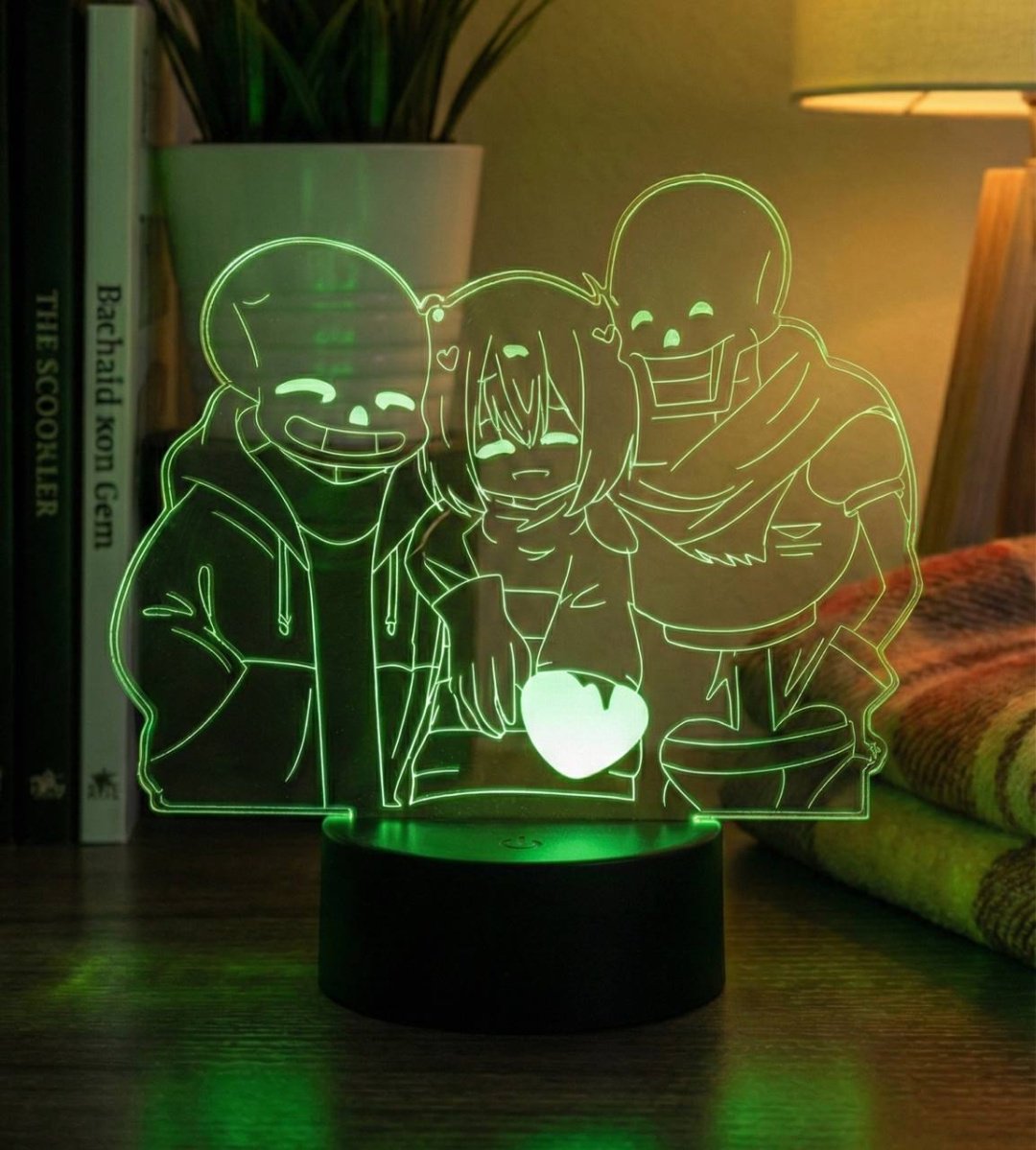 Декоративный светильник настольный Undertale, разноцветный
