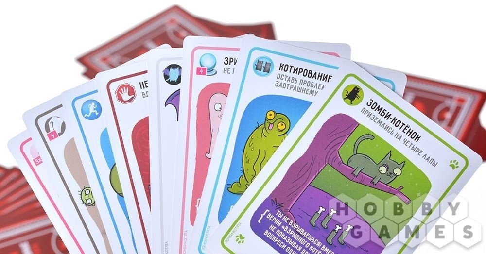 Настольная игра Взрывные котята Зомби котята