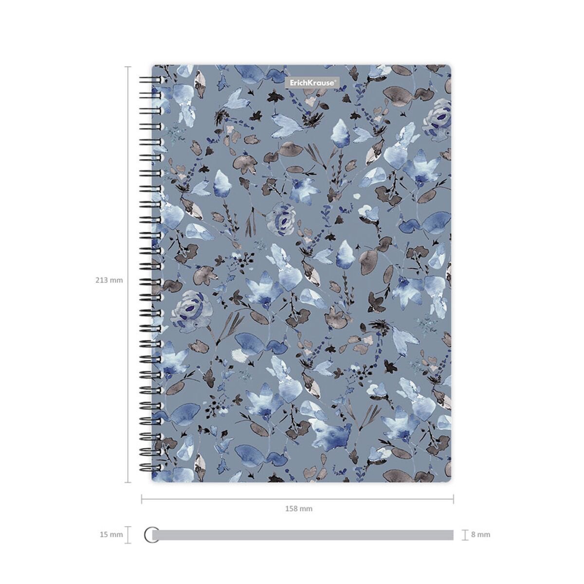 Тетрадь общая с пластиковой обложкой на спирали ErichKrause® Frozen Beauty, А5, 80 листов, клетка