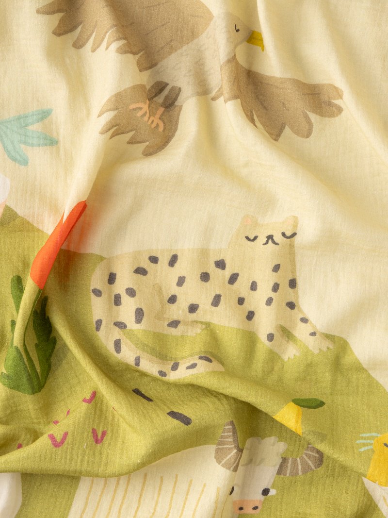 Пеленка текстильная BUBA KIDS Северный Кавказ, 1 шт, 115x115 см купить,9890