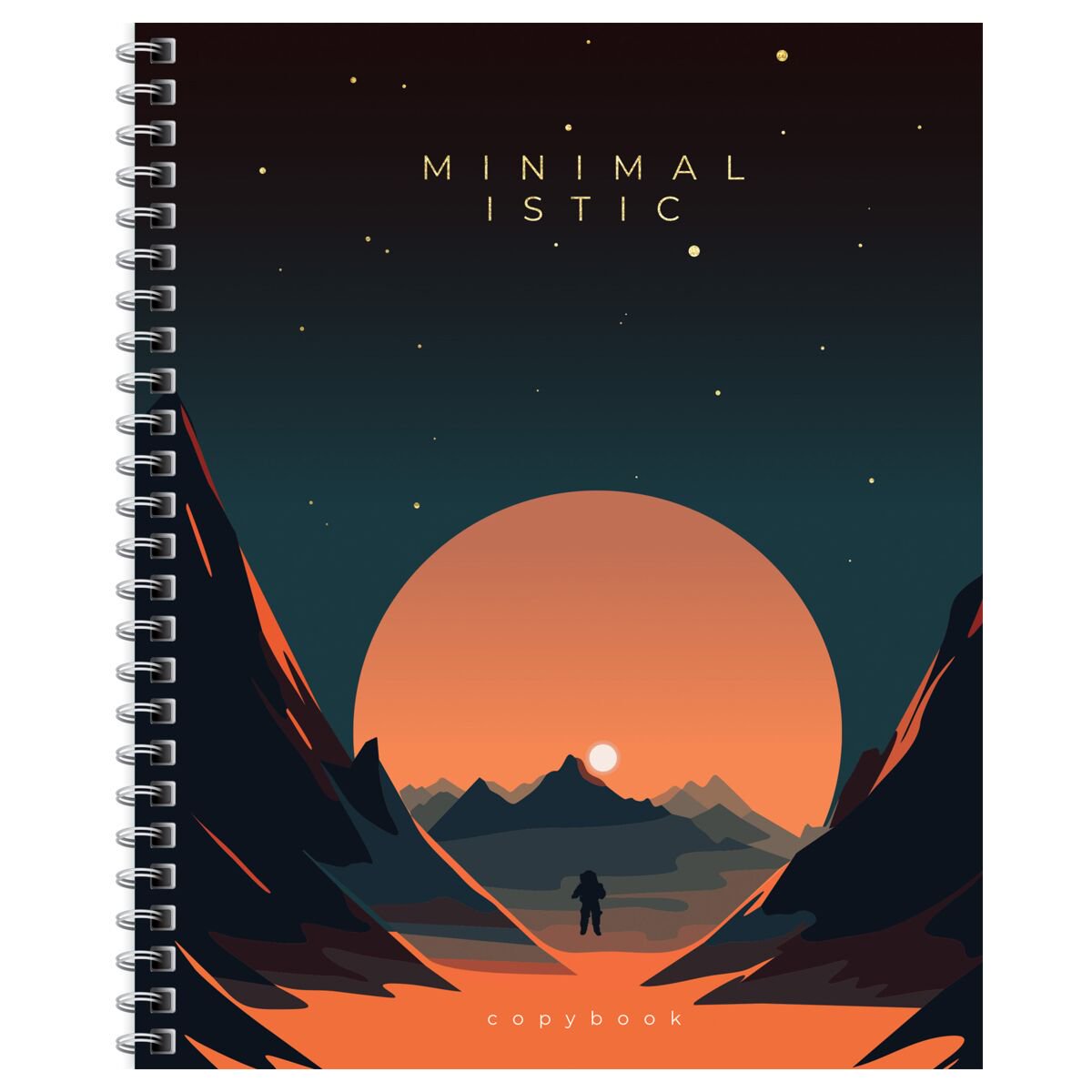 Тетрадь 96л., А5, клетка на гребне BG Minimalistic