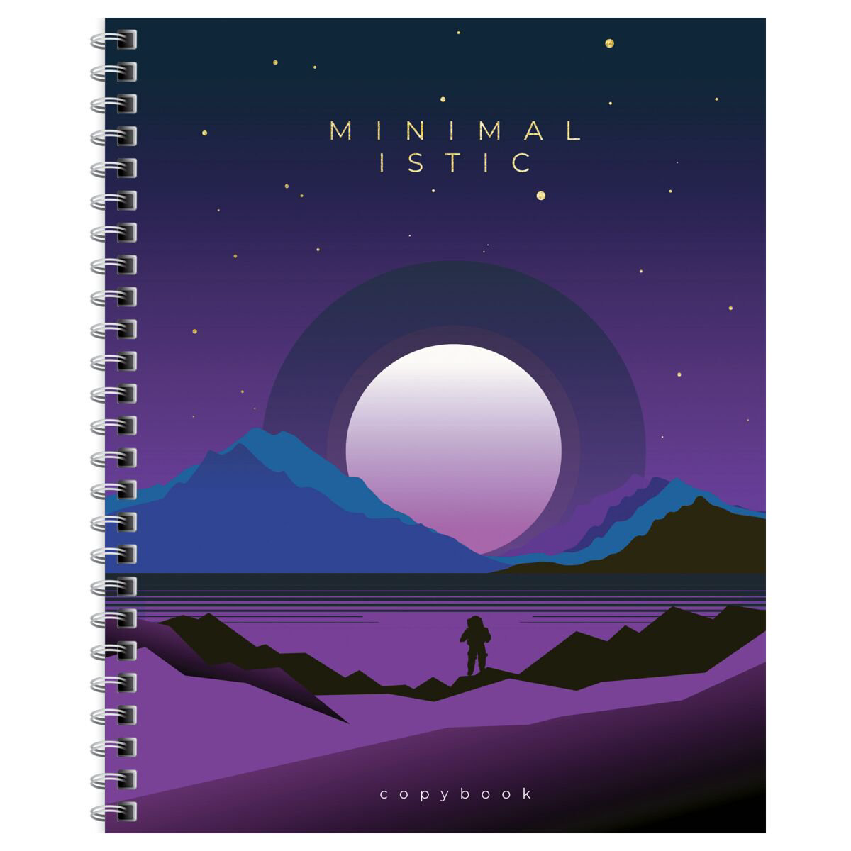 Тетрадь 96л., А5, клетка на гребне BG Minimalistic купить,NaN