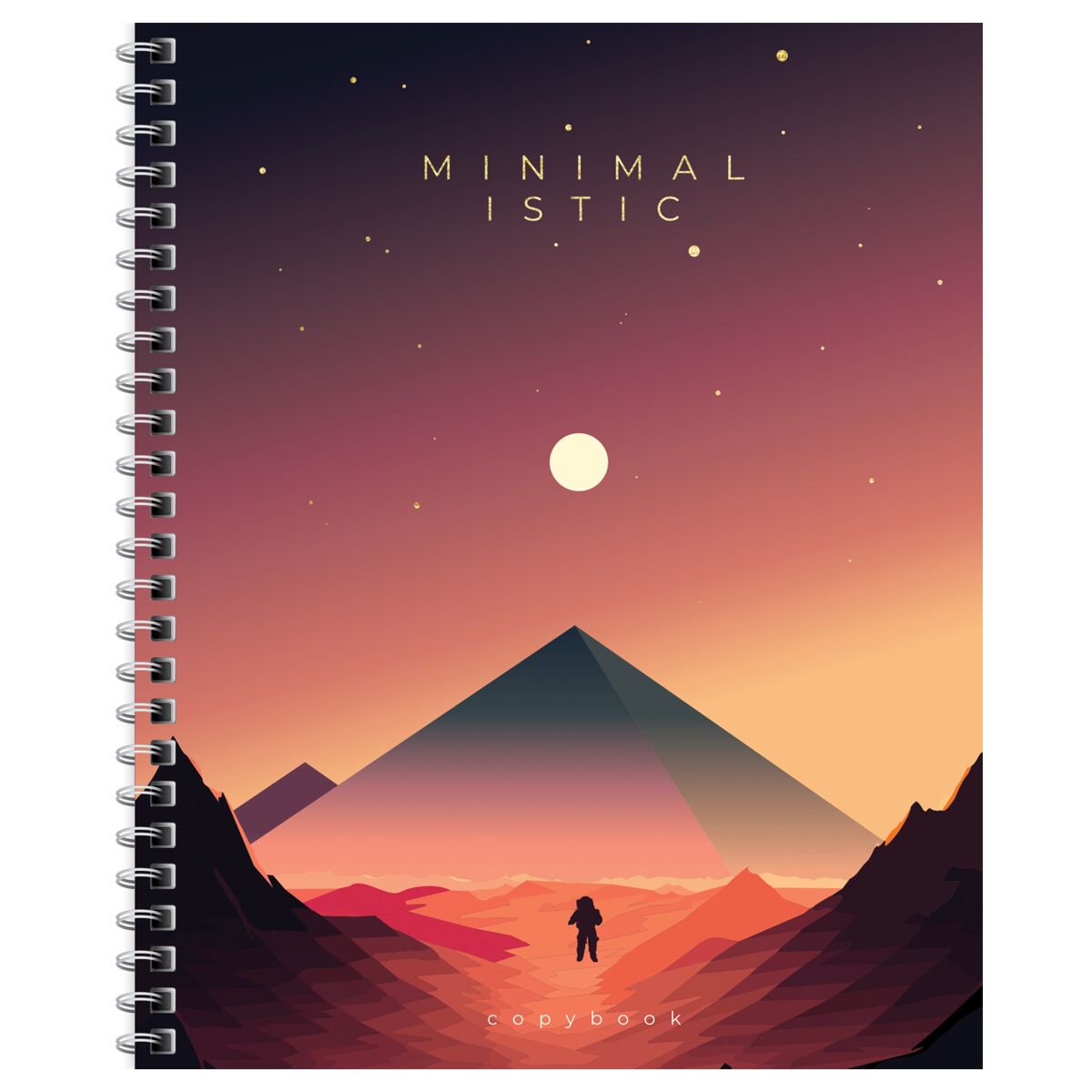 Тетрадь 96л., А5, клетка на гребне BG Minimalistic