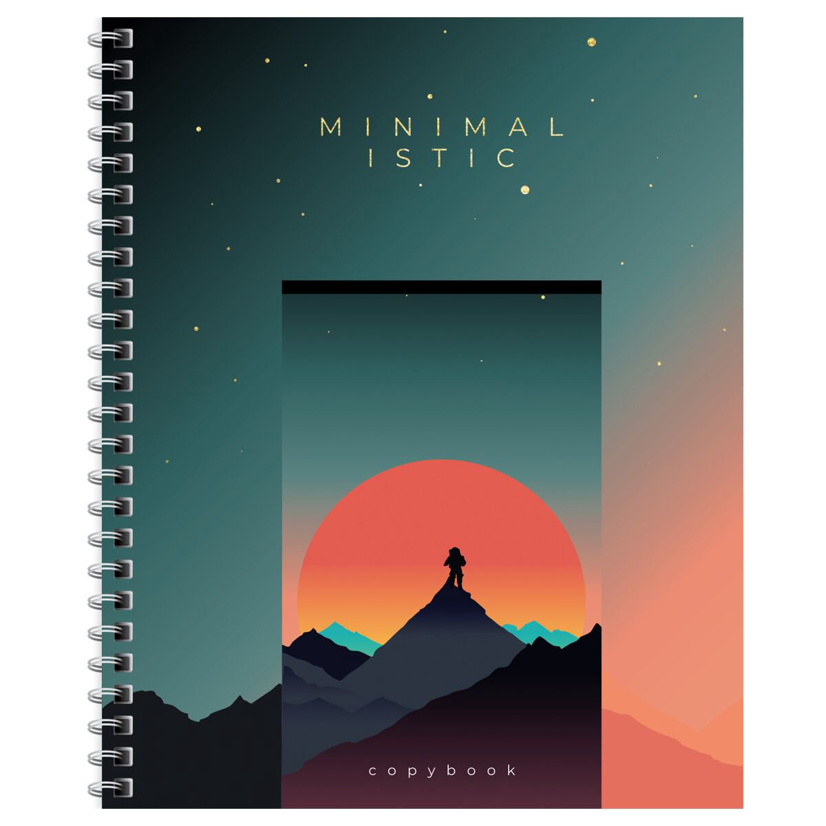 Тетрадь 96л., А5, клетка на гребне BG Minimalistic купить,NaN