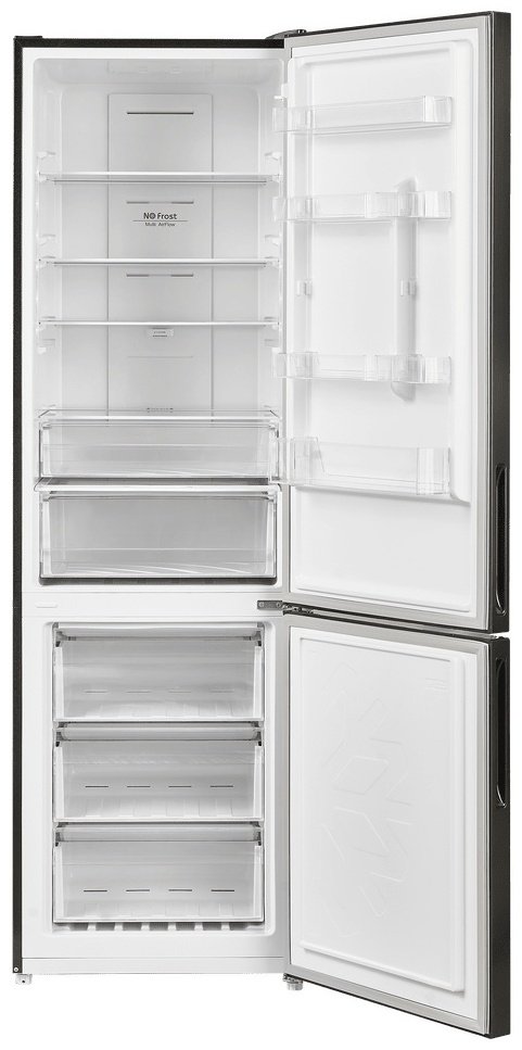 Холодильник MAUNFELD MFF200NFSB10 Inverter черный купить,NaN
