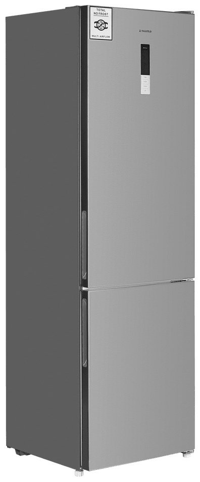 Холодильник MAUNFELD MFF200NFХ10 Inverter стальной купить,NaN