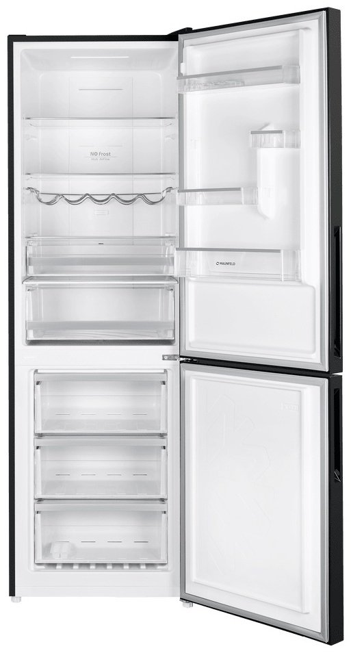 Холодильник MAUNFELD MFF185NFB Inverter черный купить,NaN