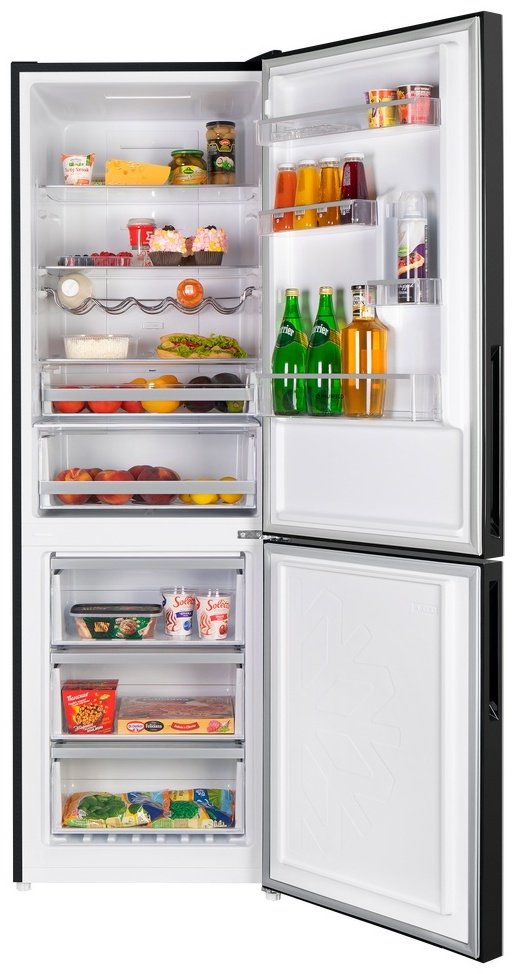 Холодильник MAUNFELD MFF185NFB Inverter черный купить,NaN