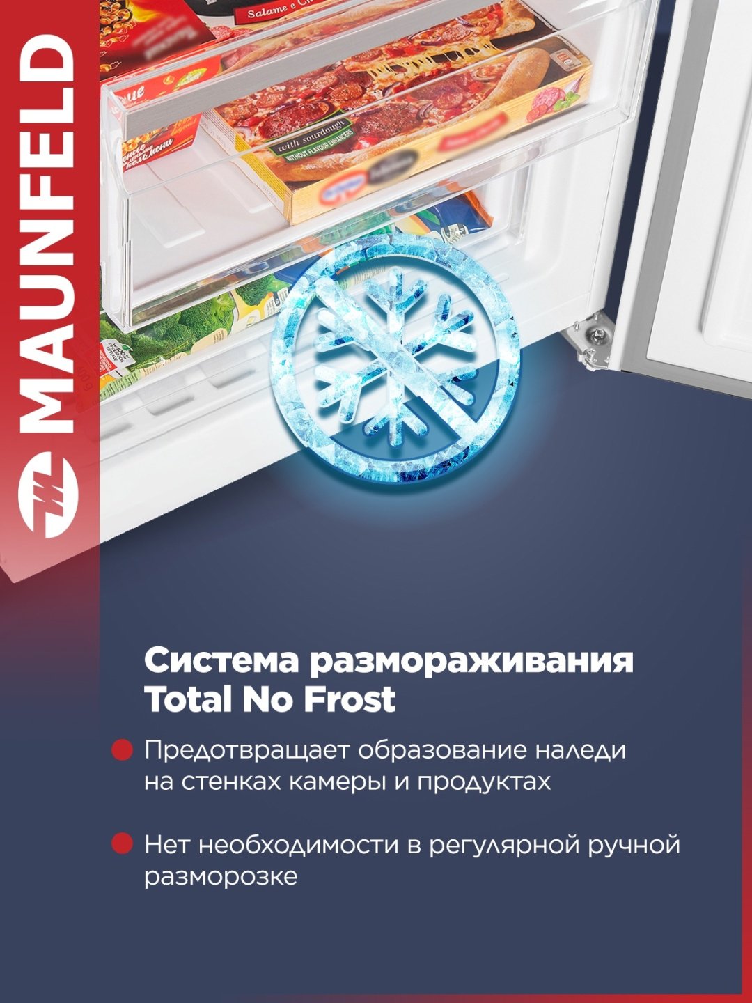 Холодильник MAUNFELD MFF200NFWE белый купить,NaN