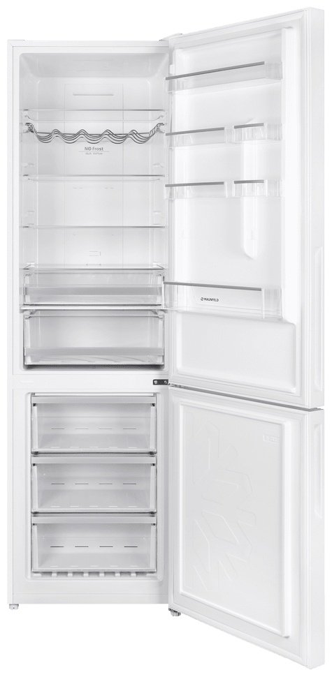 Холодильник MAUNFELD MFF200NFW Inverter белый купить,NaN