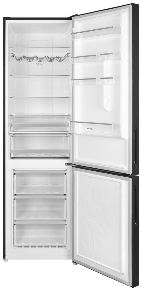 Холодильник MAUNFELD MFF200NFBE черный купить,NaN