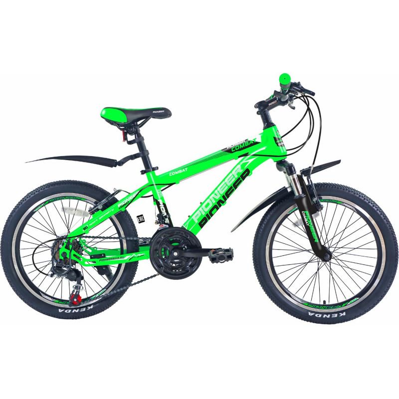 Велосипед Pioneer Combat 20" 12 черно-зеленый