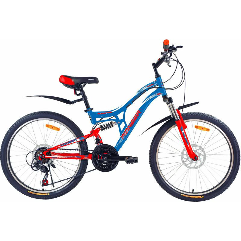 Велосипед Pioneer Forsage 24" 14 синий/красный купить,NaN
