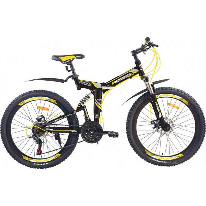 Велосипед Pioneer Dolphin 26" 19 черно-желтый купить,NaN