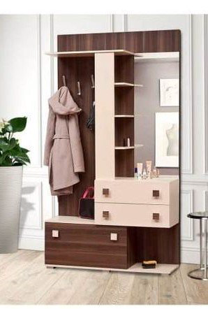 Комплект для прихожей Bella Mebel Debora 120x203x42 бежево-коричневый купить,NaN