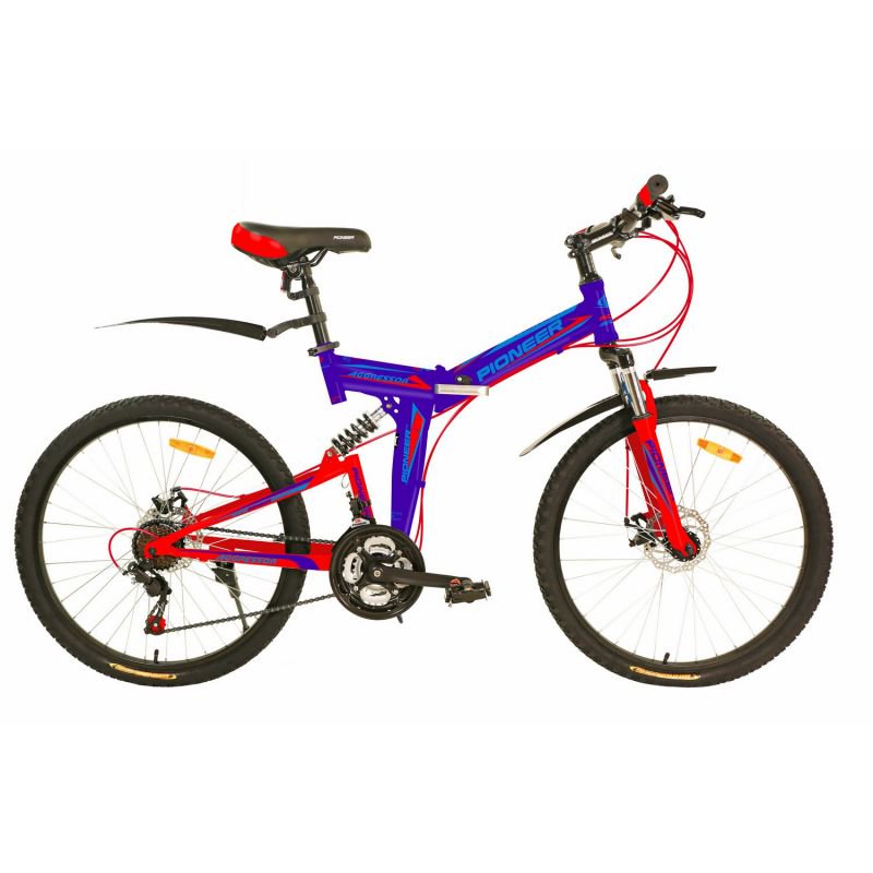 Велосипед Pioneer Aggressor 24" 14 сине-красный купить,NaN
