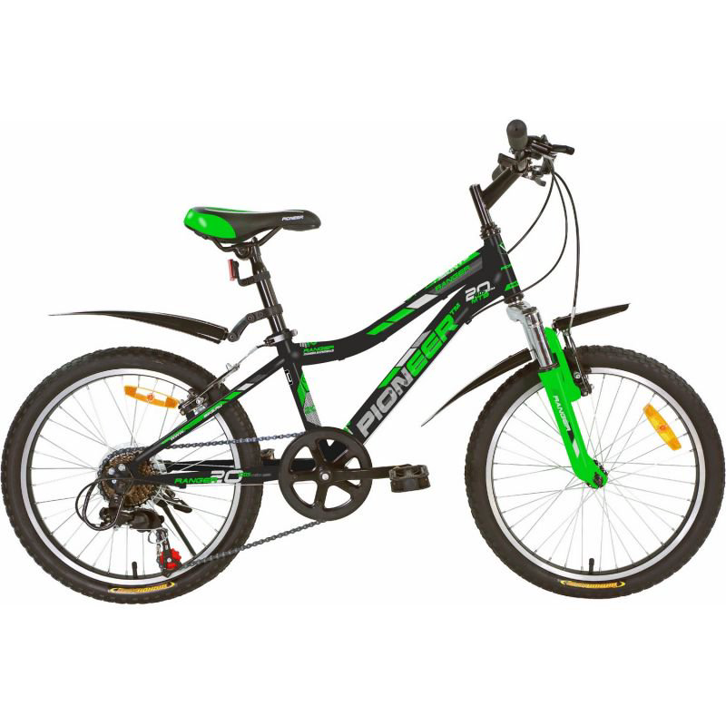Велосипед Pioneer Ranger 20" 11 черно-зеленый купить,NaN