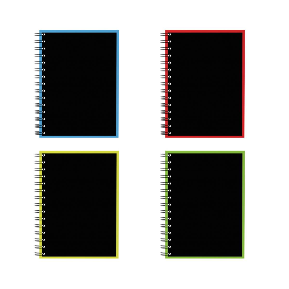Тетрадь общая на спирали ErichKrause Accent, А5, 120 листов, клетка, ламинация глянцевая, структурное тиснение лён