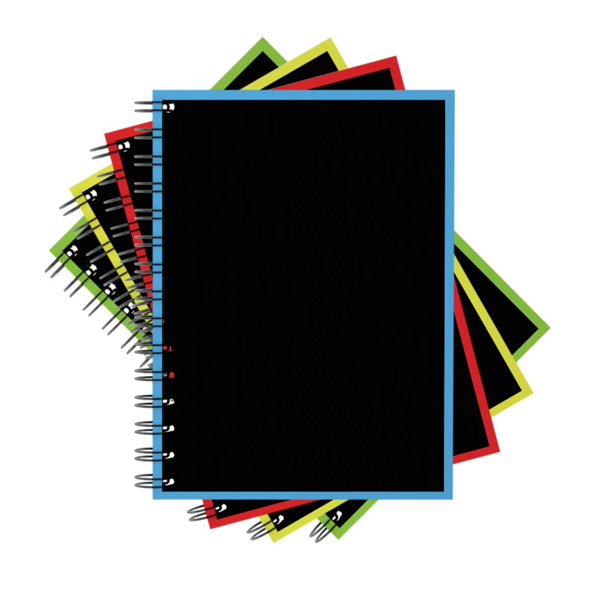 Тетрадь общая на спирали ErichKrause Accent, А5, 120 листов, клетка, ламинация глянцевая, структурное тиснение лён