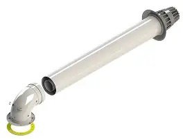 Protherm коаксиальный дымоход ф 80 мм, алюминий