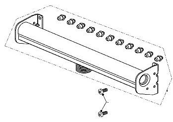 Protherm сопло Рампа горелки (0020118607) Jaguar 1 шт.