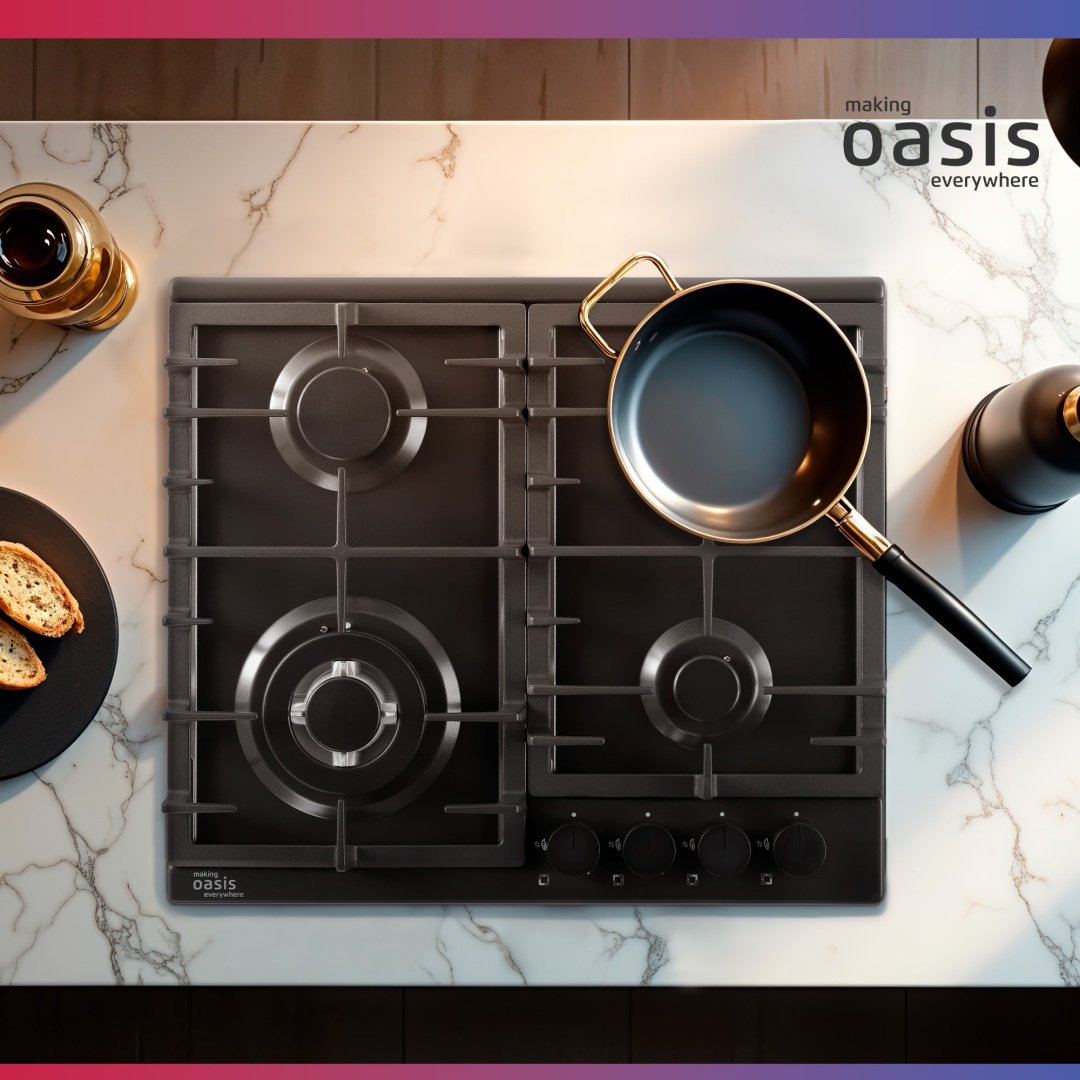 Газовая варочная поверхность Oasis P-MSB черный купить,99000