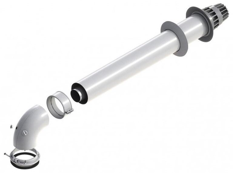 Protherm коаксиальный дымоход ф 60 мм, алюминий купить,NaN