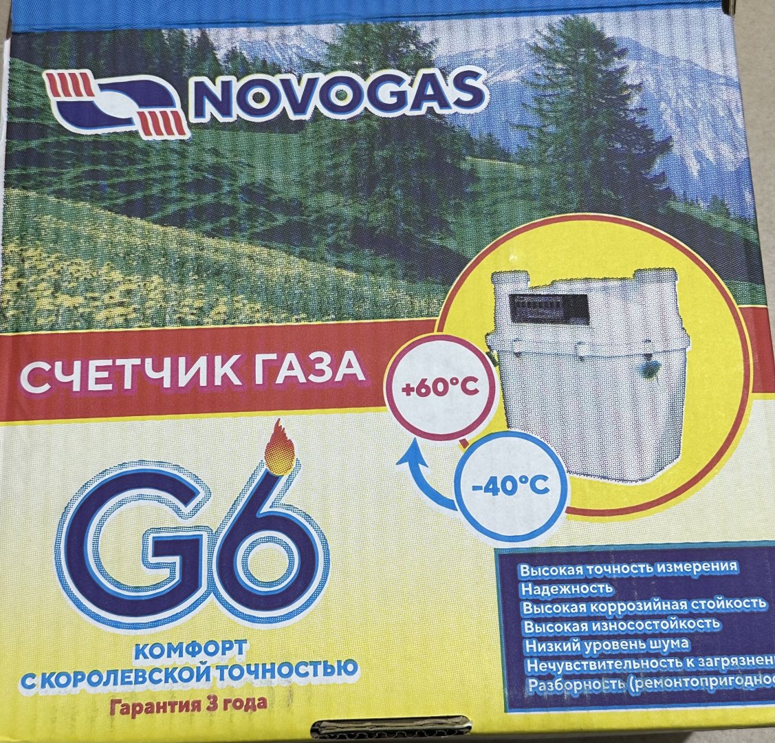 Счетчик газа NOVOGAS мембранный СГМН-1М1-G6