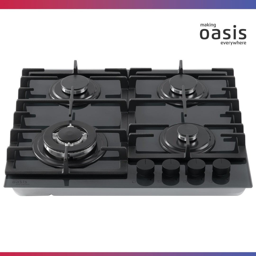Газовая варочная поверхность Oasis P-BSG серый